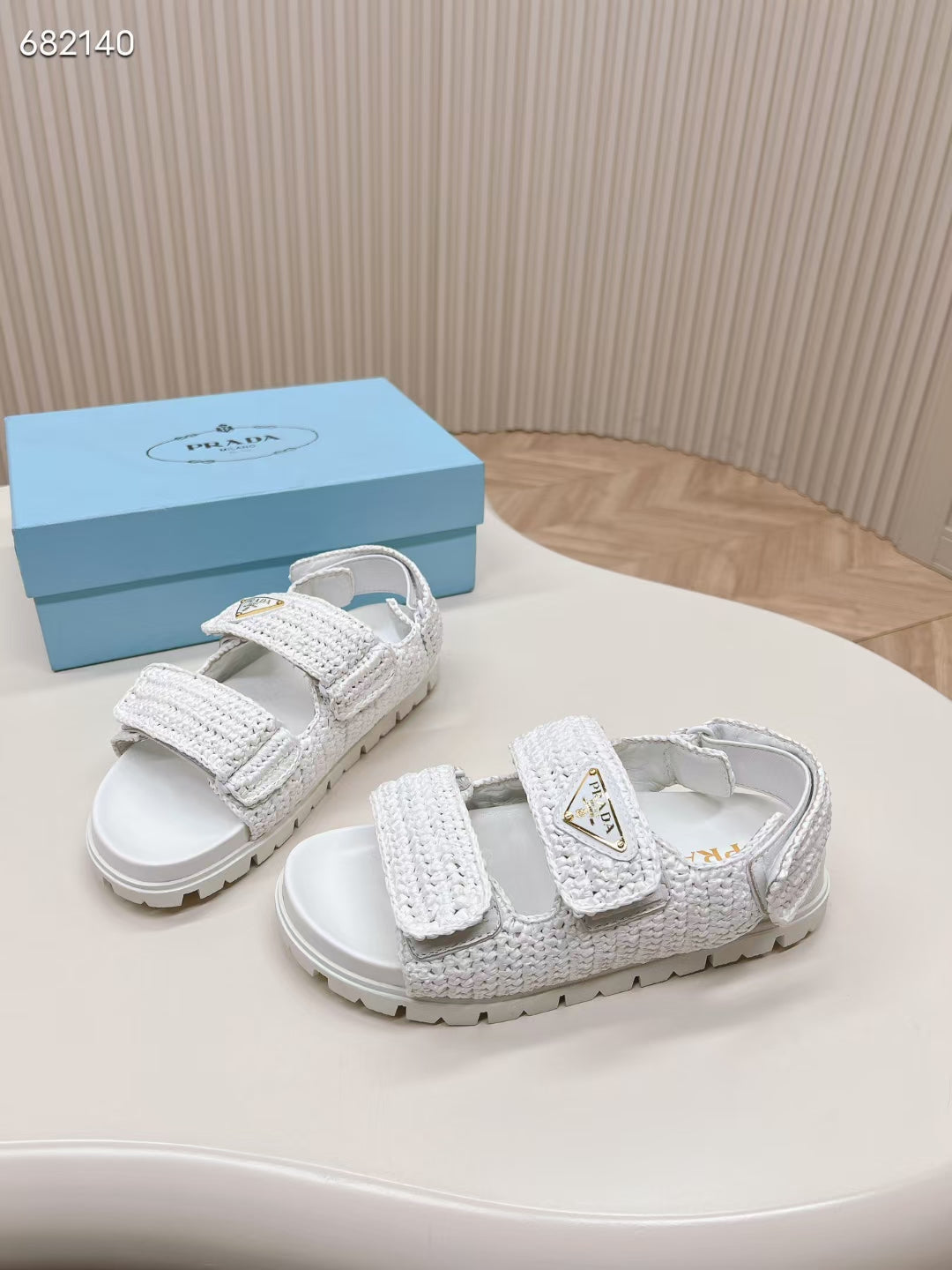 P Woven Strap Sandals 0724071819