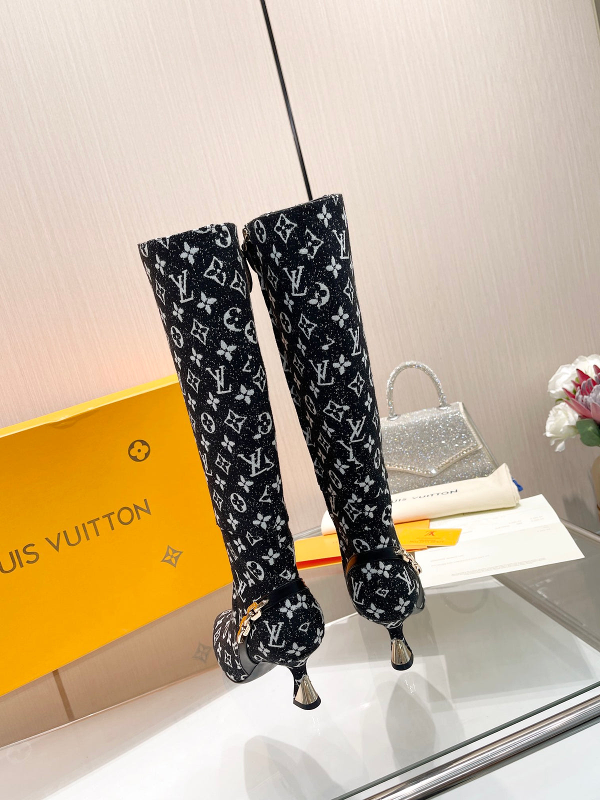 L new fashion printed leather boots 0724102308