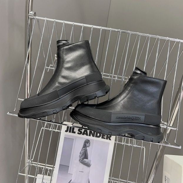 New Genuine Leather Thick-soled Martin Boots PD24092319