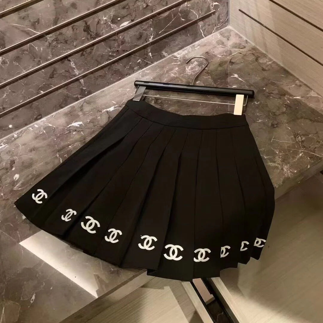 Spring And Summer New All-match High Waist Skirt Pleated Skirt 1024031211