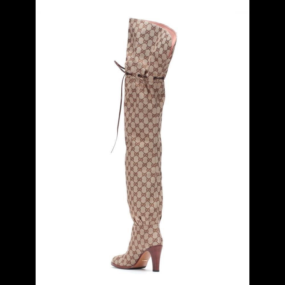 Fashion and casual canvas over-the-knee boots (customized models need 15 days to make)