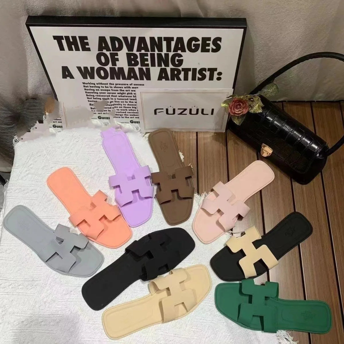 H Family New Flat Slippers 1024062818