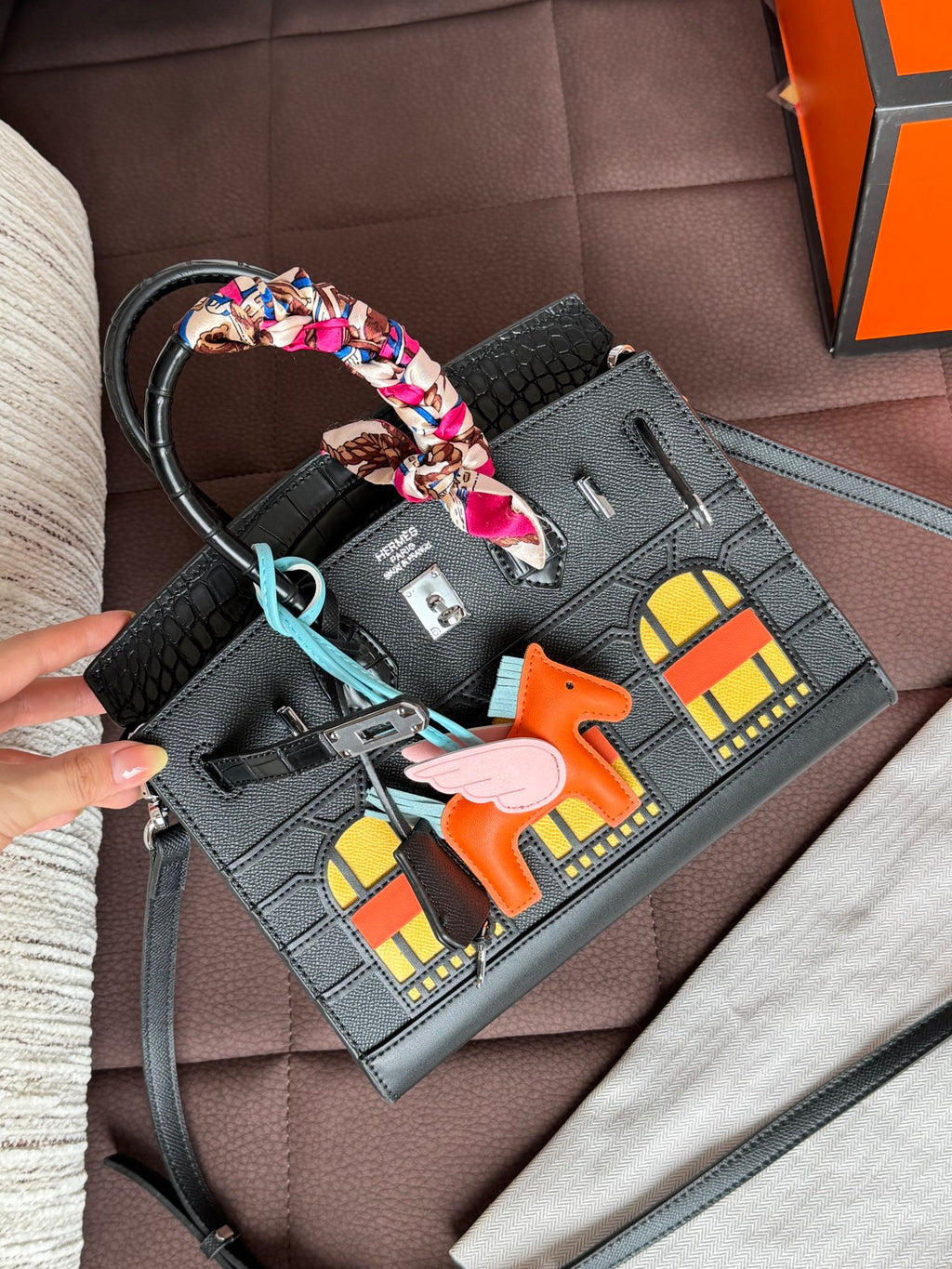 H Birkin platinum handbag 0726070601