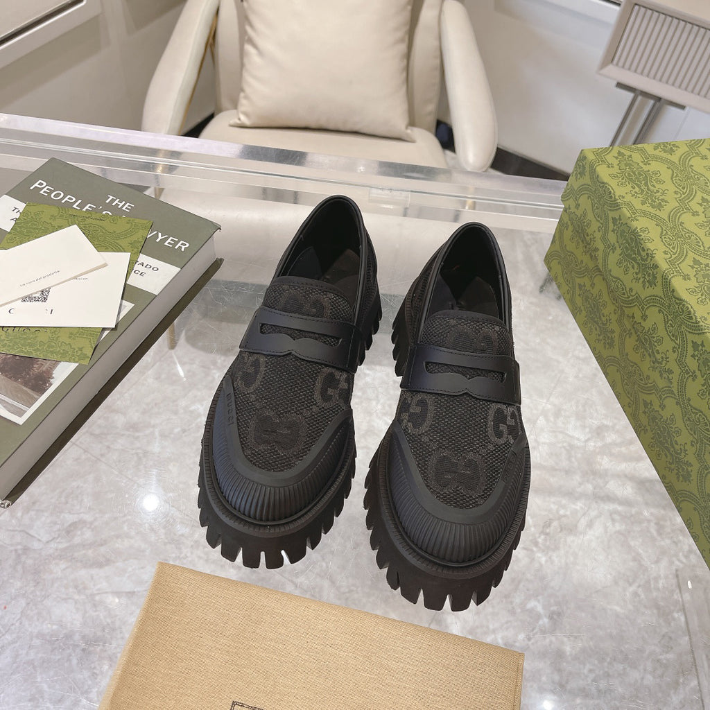 G fashionable rubber sole printed slip-on shoes XC0723110306