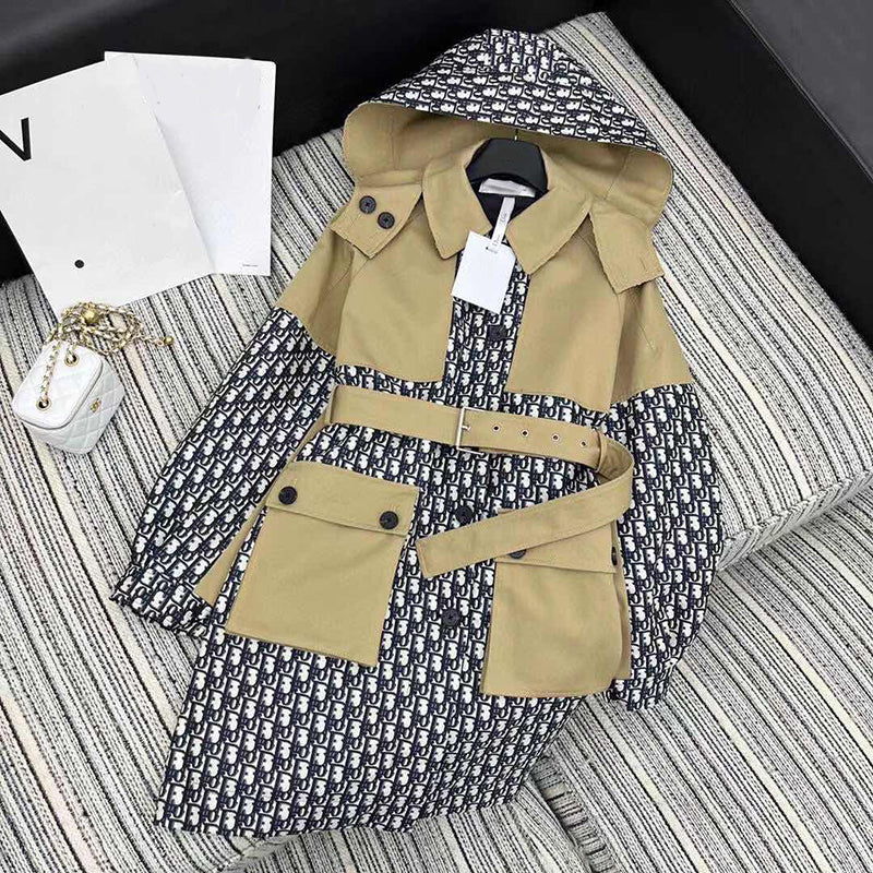 Fashion hooded long jacket PD1023101125