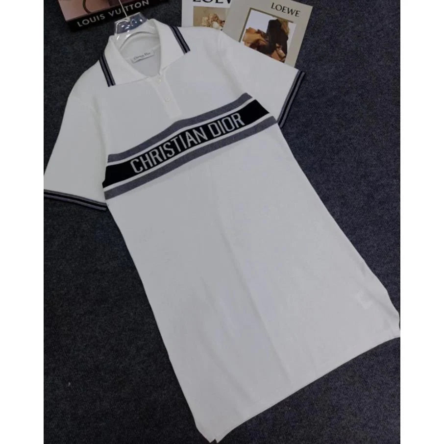 New Classic All-match Polo Dress 1024041705