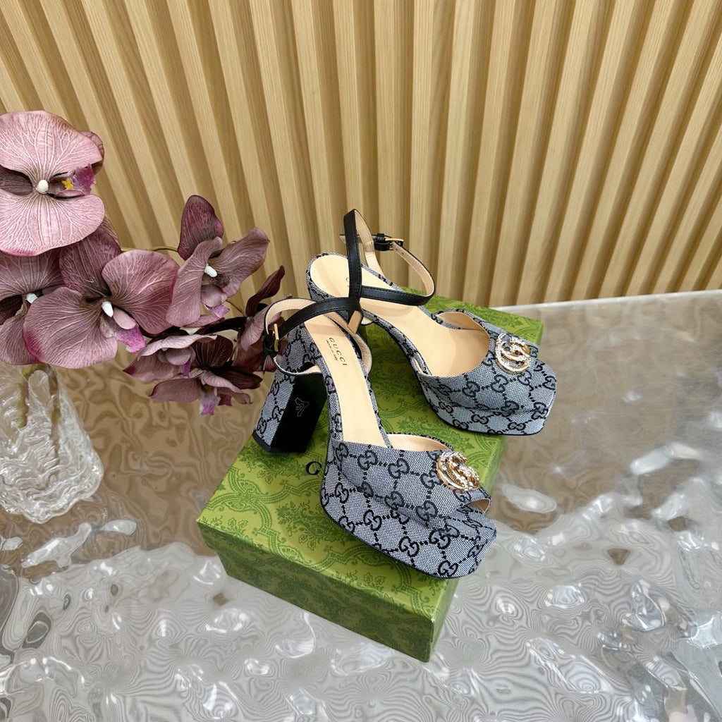 G new fashion ladies printed high heels 0725042006