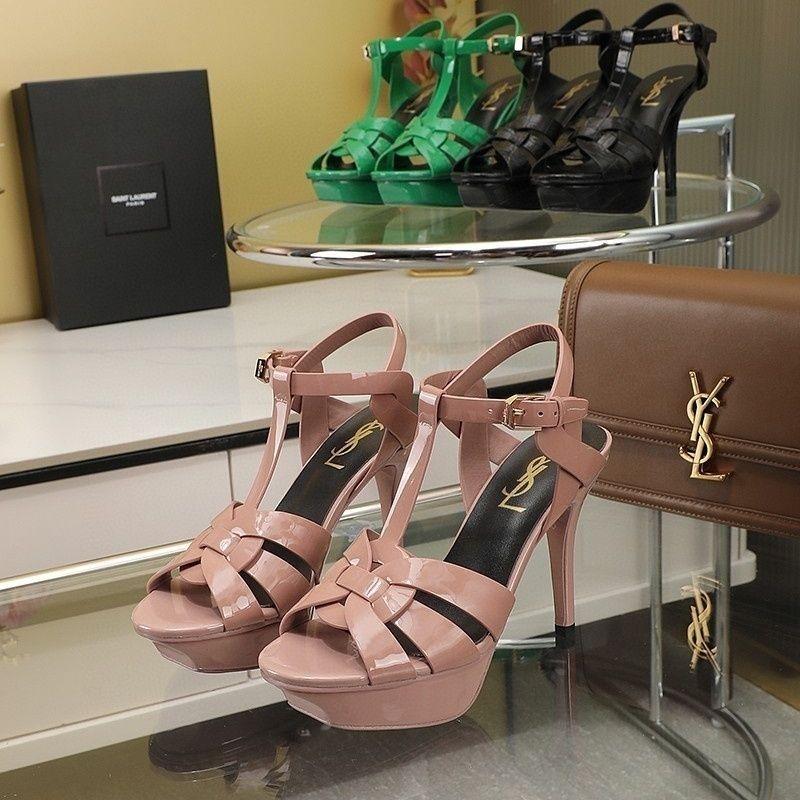 New Open-Toe High-Heel Patent Leather Sandals 1024040217