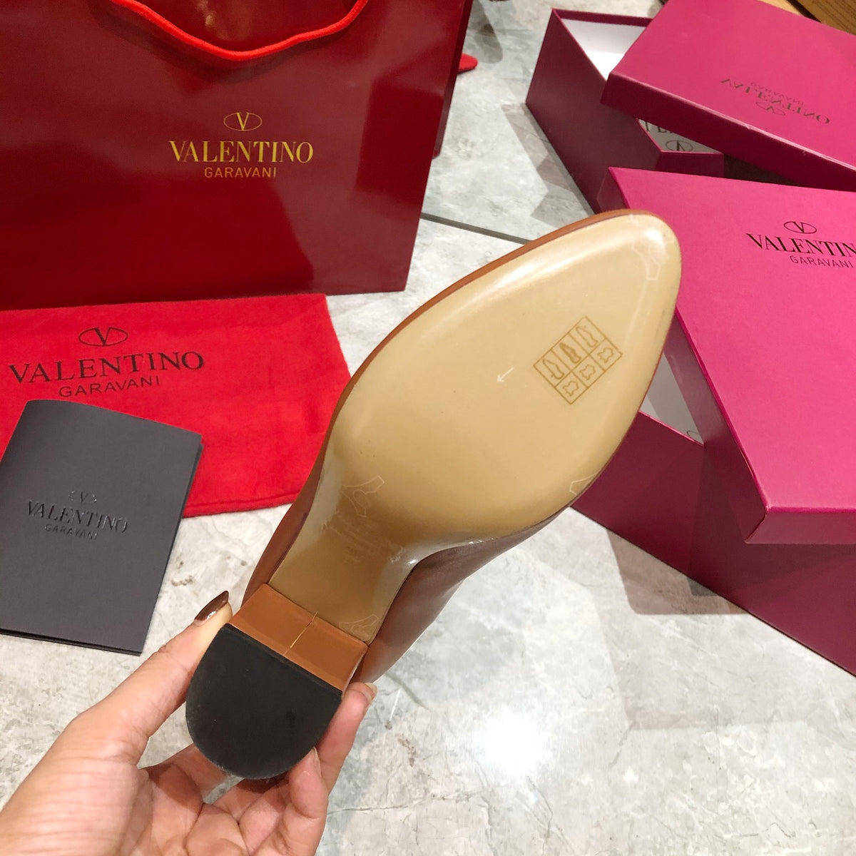VT big logo high heel leather boots 0724072402