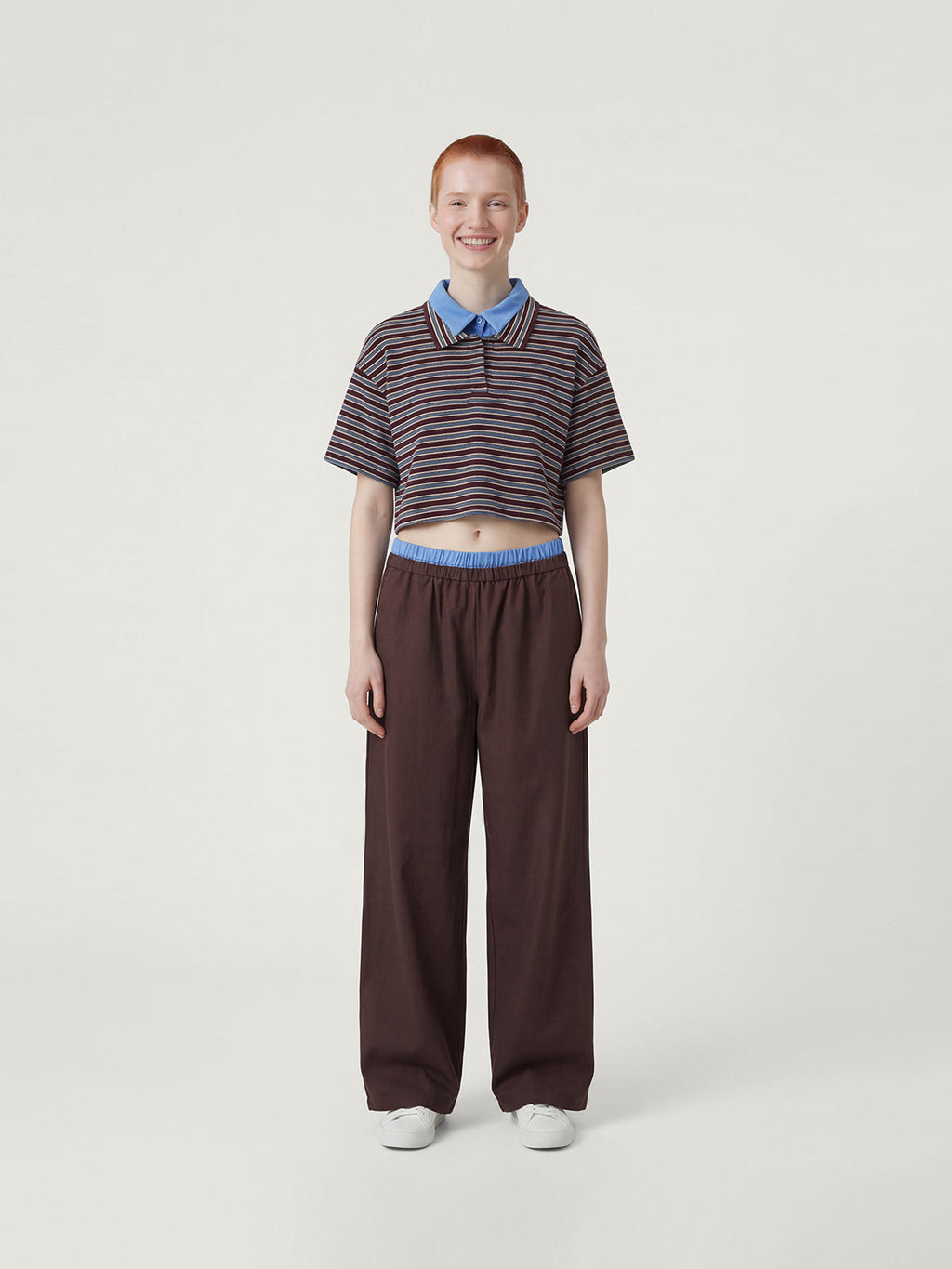 Kins Class Striped Family Polo Shirt & Pants Set
