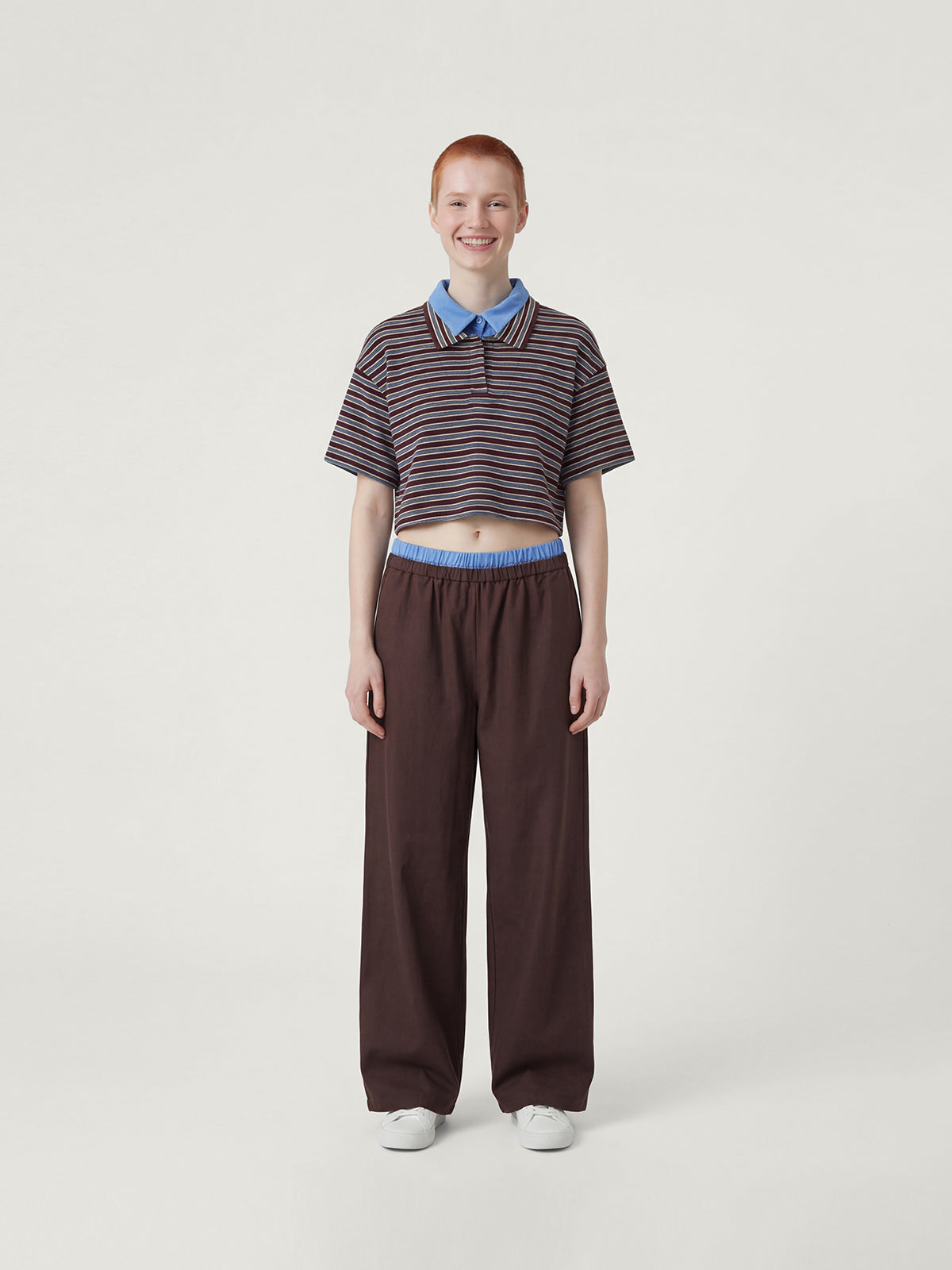 Kins Class Striped Family Polo Shirt & Pants Set