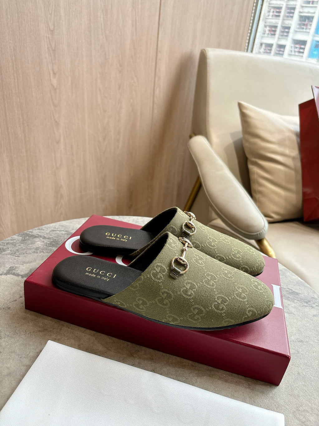 horse bit buckle slippers 0725101406