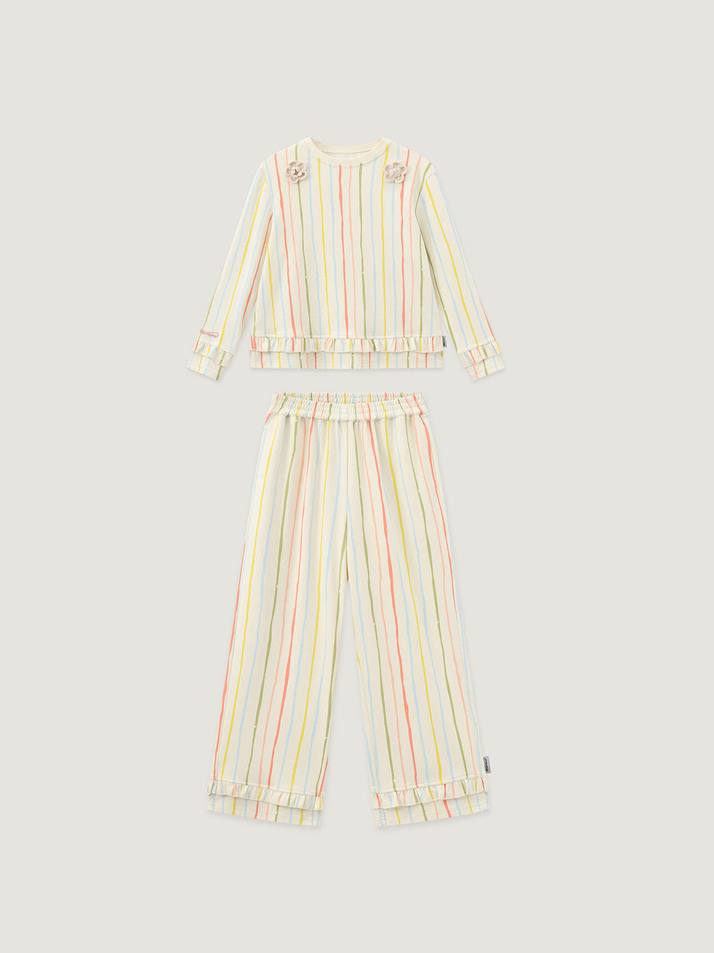 Cozy Nest Fluffy Family Matching Cotton 2-Piece Pajamas Sleepwear Set