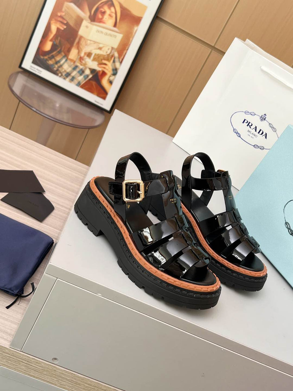 P fashionable new thick-soled sandals 0725061617