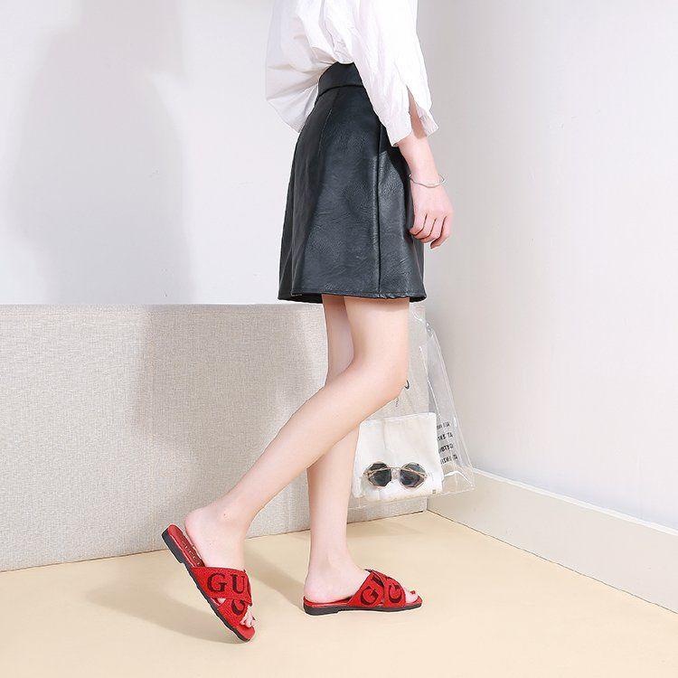 New Cross Elastic Flat Sandals And Slippers 1024040307