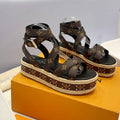 New fashion old flower thick bottom sandals 1025051401