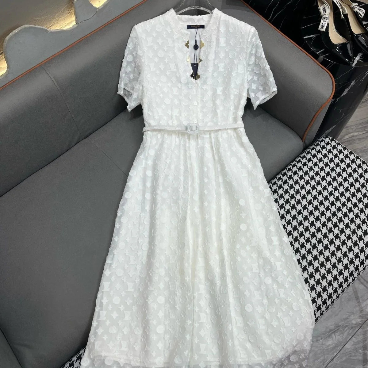 New French Style Platycodon Lace Dress 1024050907