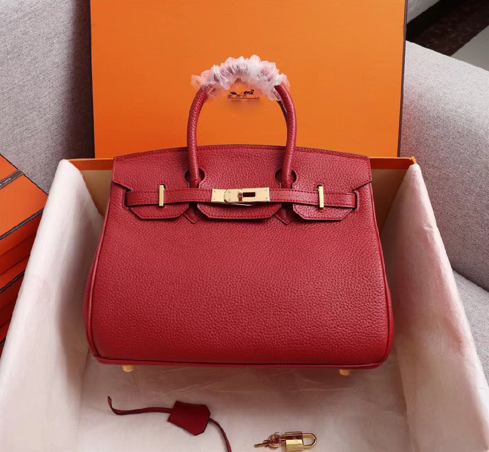 H1 classic high quality genuine leather handbag (with packaging)