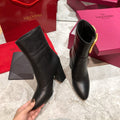 VT big logo high heel leather boots 0724072402