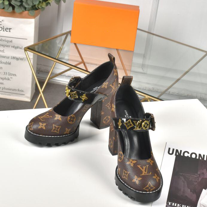 Women's fashion chunky heels XC0723051507
