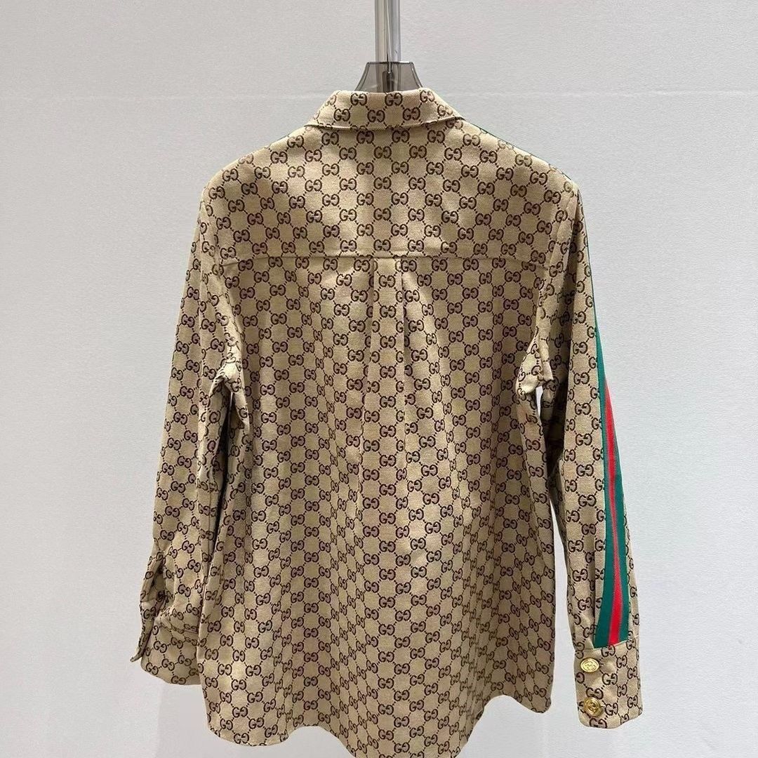 New Fashion Old Flower Decorative Shirt 1024071934