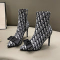 Fashion New Versatile High Heel Short Boots 1023120517
