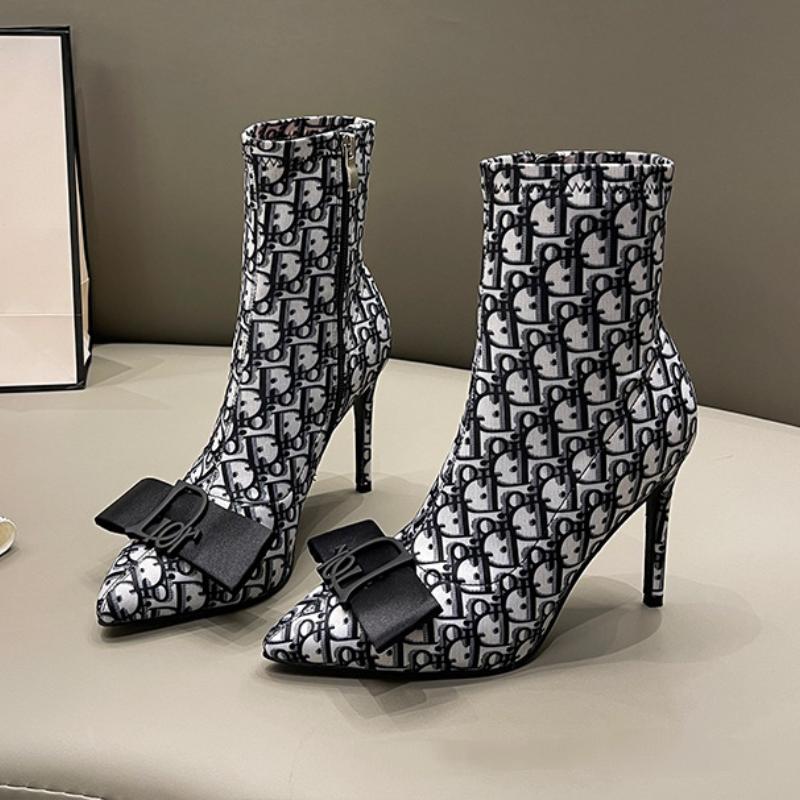 Fashion New Versatile High Heel Short Boots 1023120517