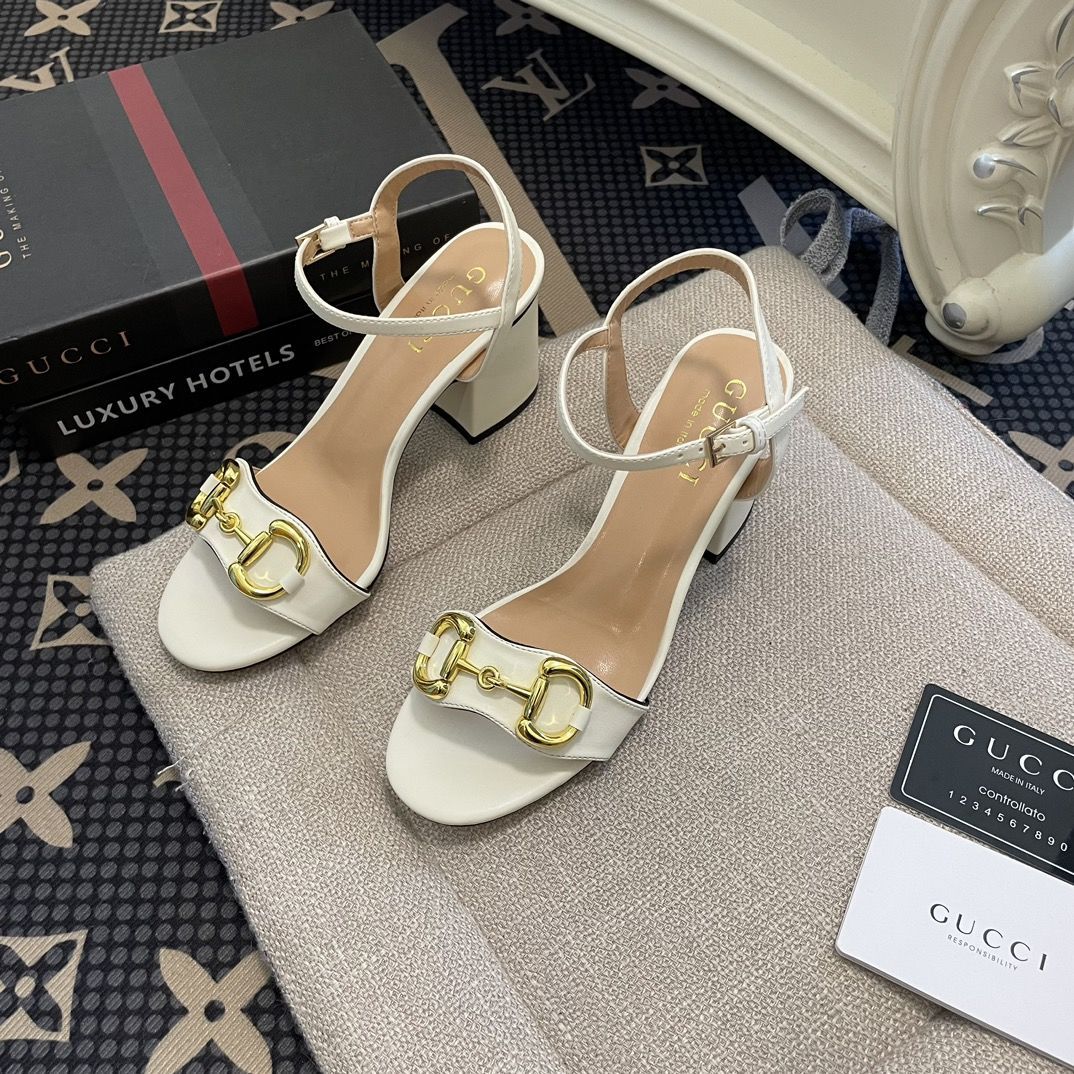 Classic Horsebit Leather Platform Sandals 1024031818
