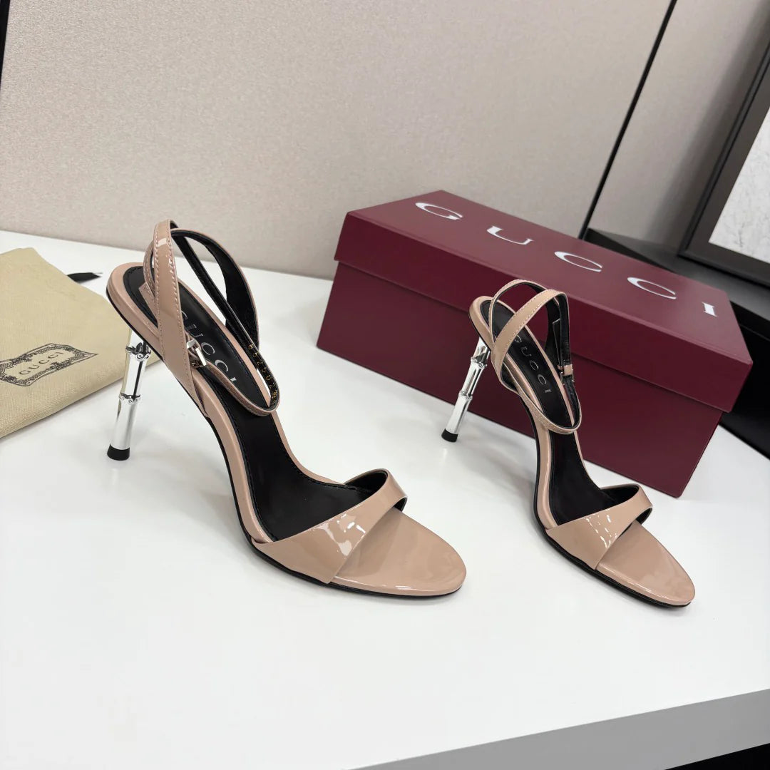 G family 25 years bamboo heel 9.5cm sandals 1025051917