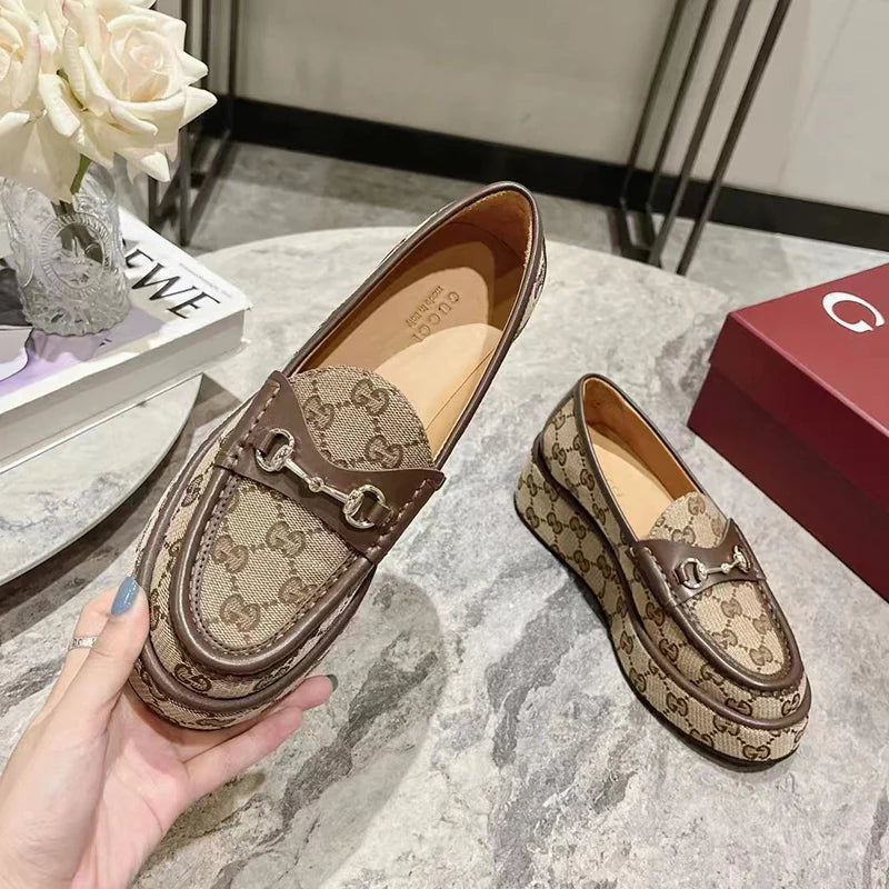 New thick-soled waterproof platform loafers 1024100803