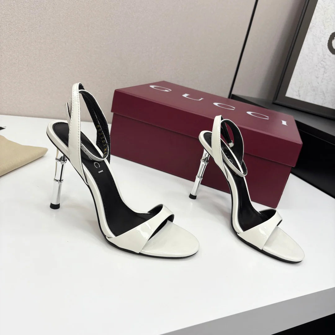 G family 25 years bamboo heel 9.5cm sandals 1025051917