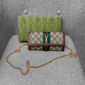 New Wallet Ladies New Wallet Ladies Leather Long Wallet Chain Bag S 01