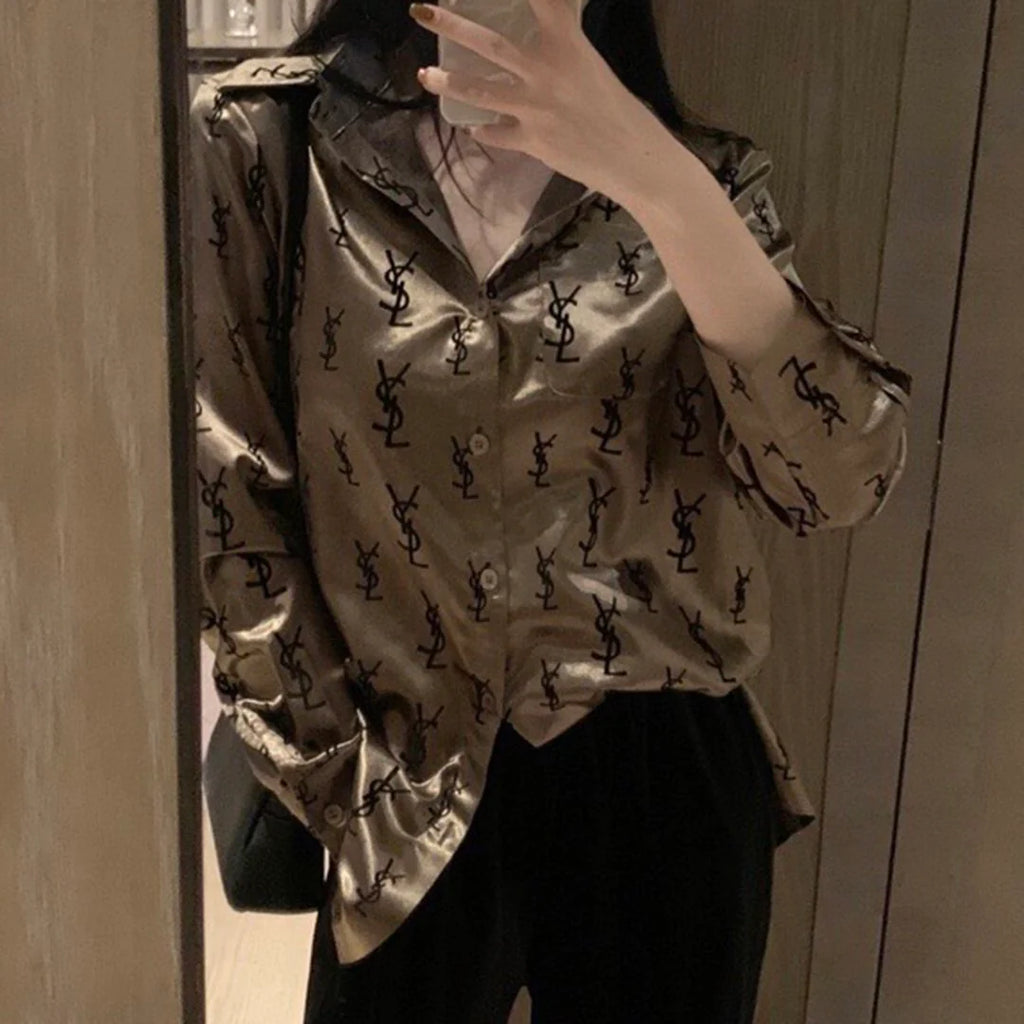 New fashion versatile casual shirt for women 1024010505