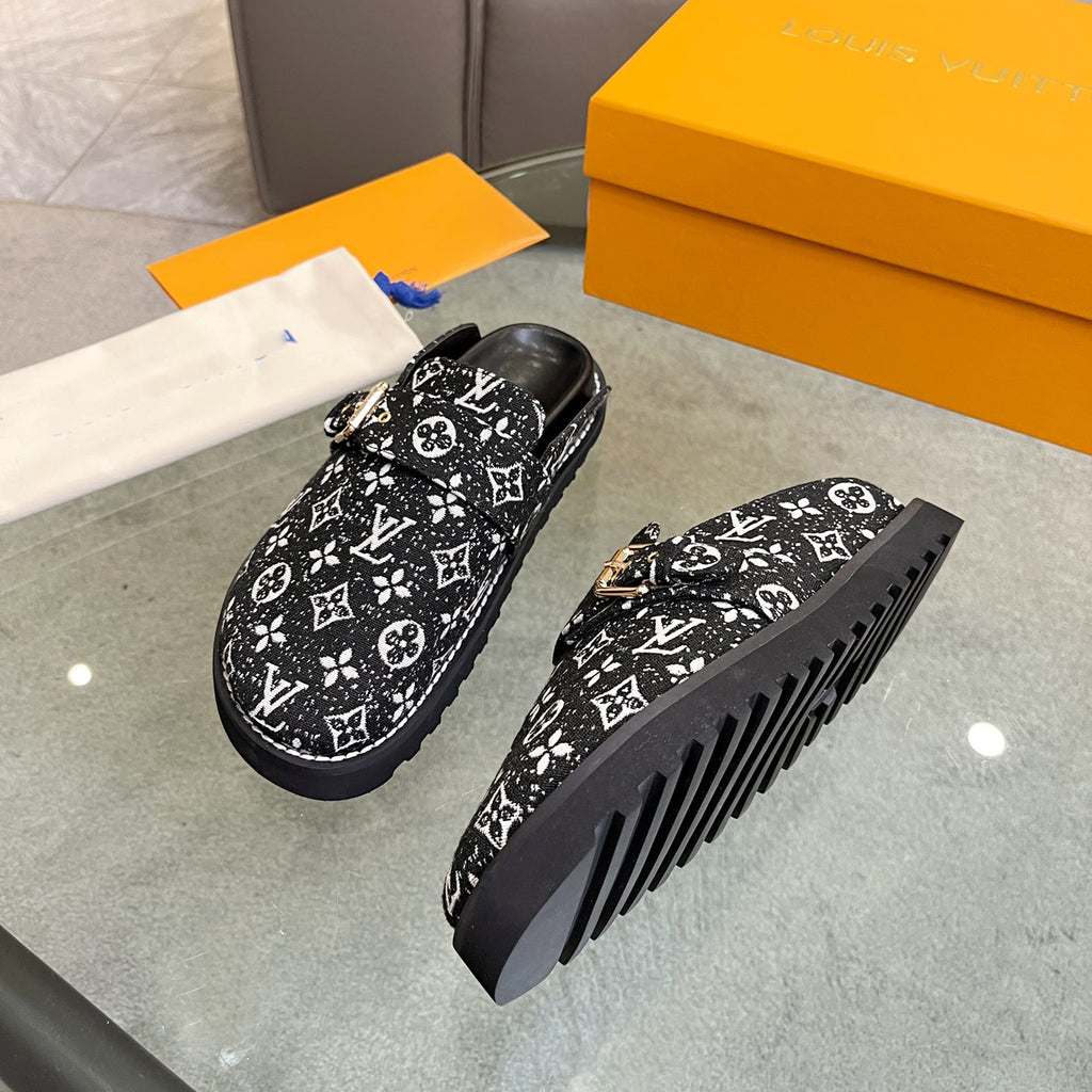 printed cotton slippers 03083