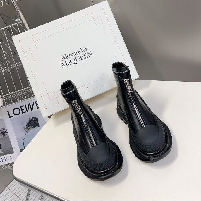 New Genuine Leather Thick-soled Martin Boots PD24092319