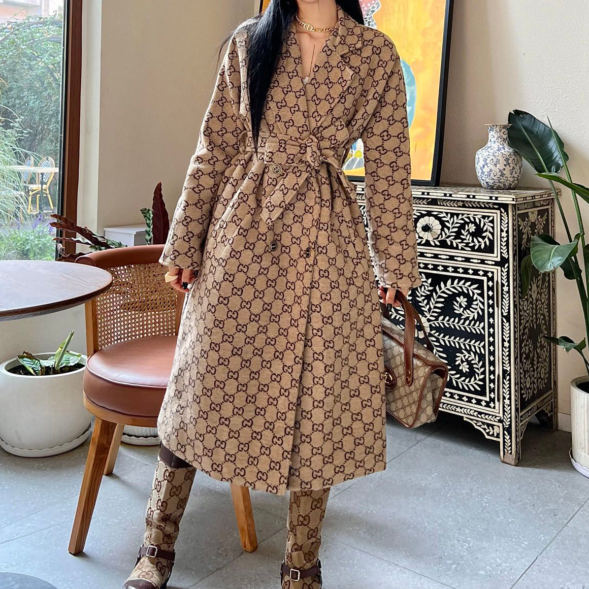 G fashion printed coat XC0723112210