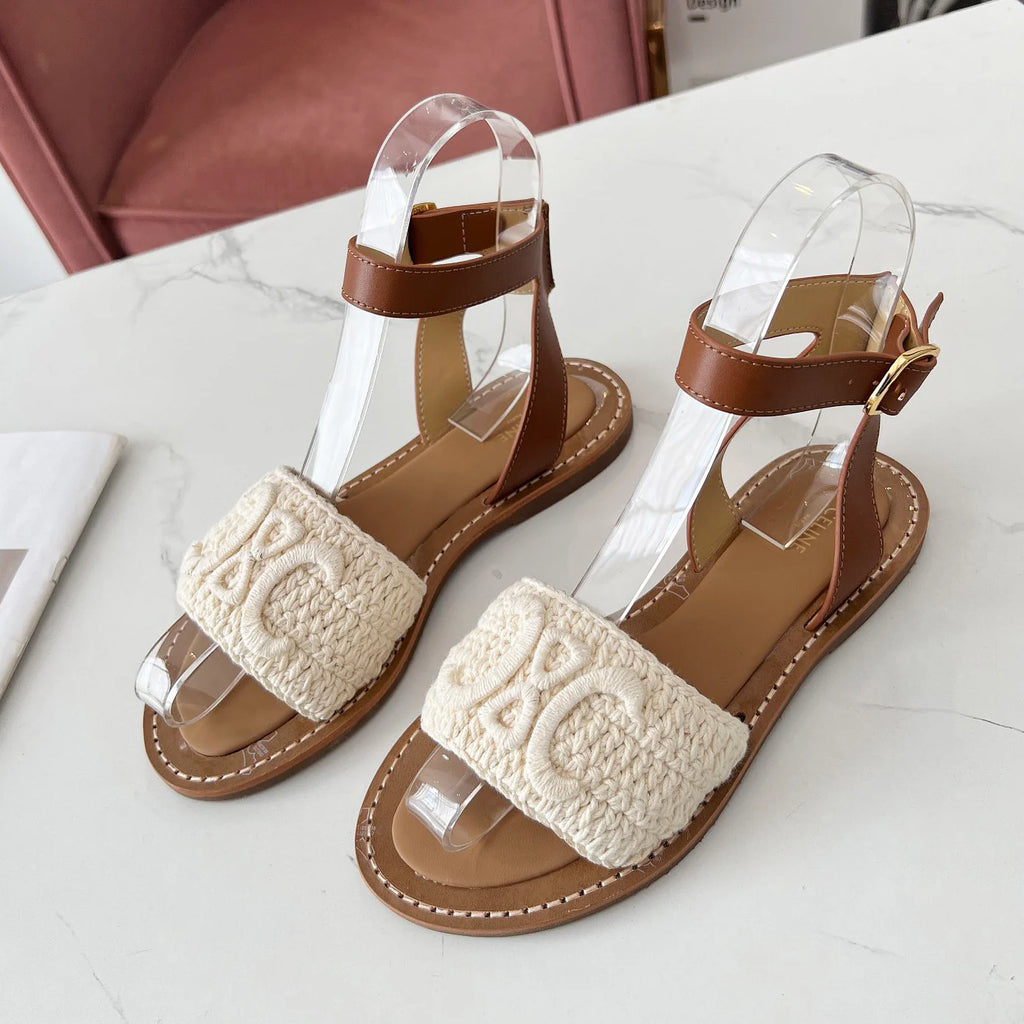 Classic Logo Woven Sandals 1025070208