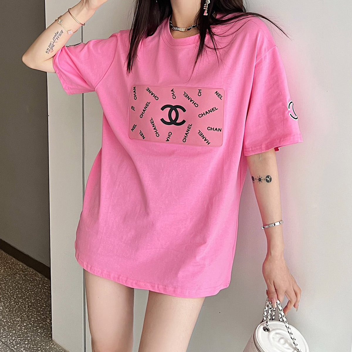 Fashion round neck short sleeve T-shirt MM10041340
