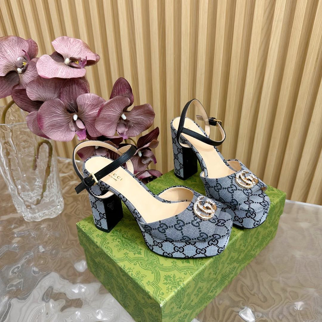G new fashion ladies printed high heels 0725042006