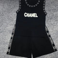 New Style Personalized Western Style Classic Knitted Slim Fit Bottoming Vest Set 1024022909