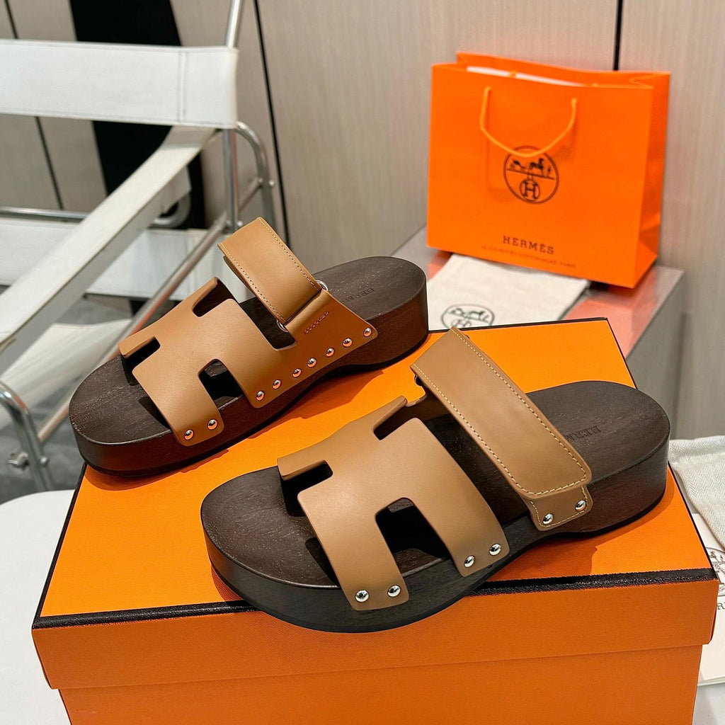 H Fashion Clogs Sole Rivet Ladies Slippers 0725031302