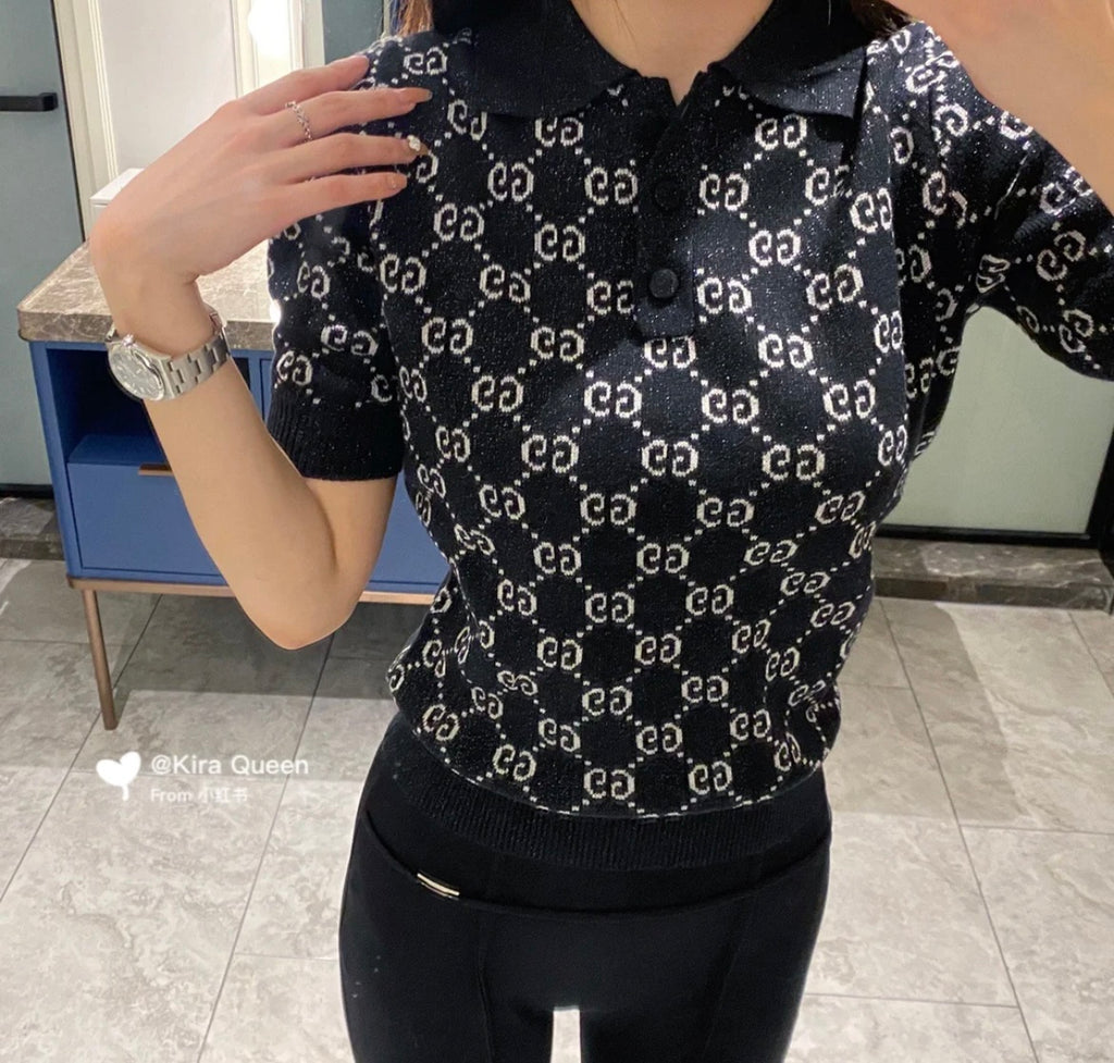fashion short-sleeved sweater 0725012302
