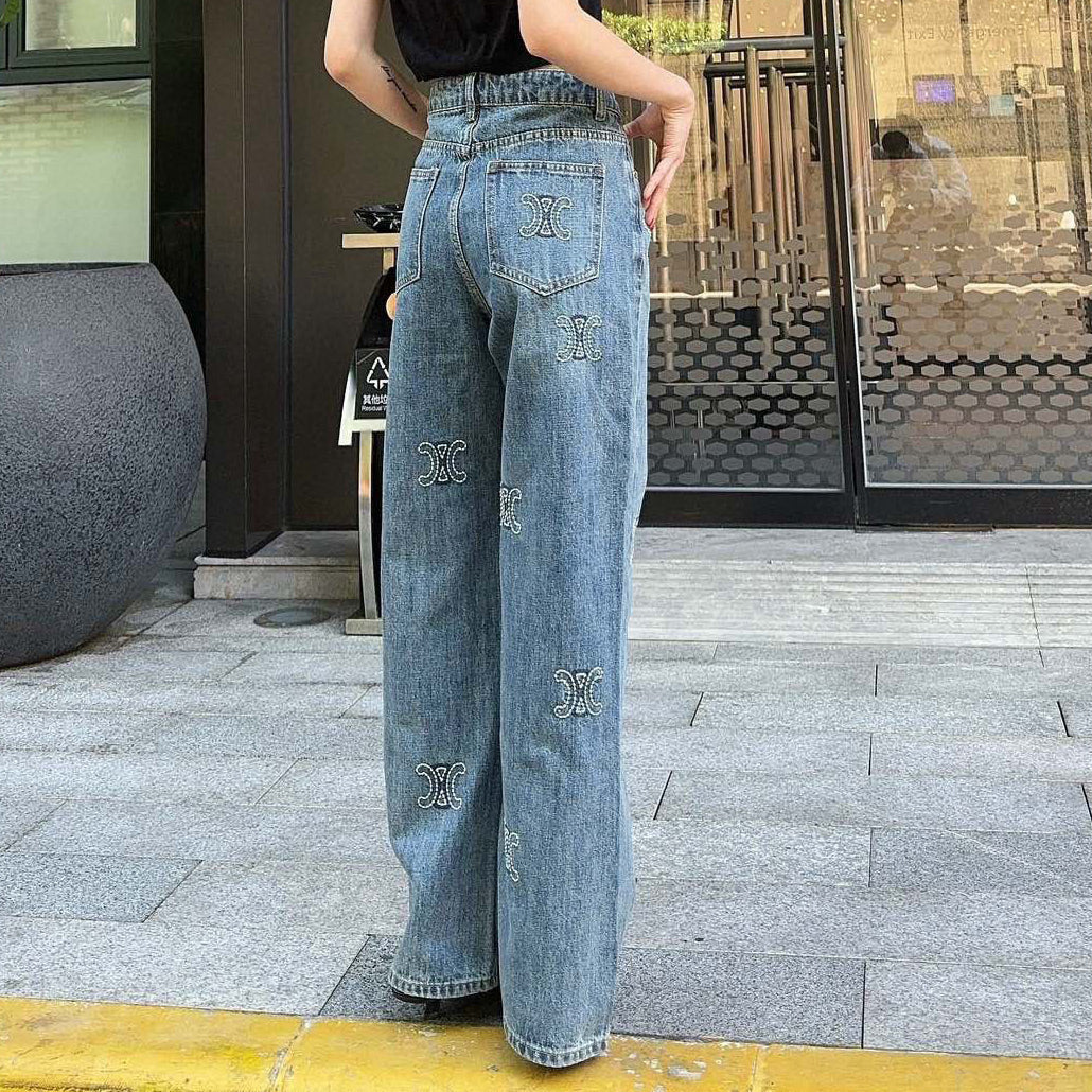 New fashionable and versatile women's casual jeans 1025021311