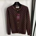 Color-blocked floral print crew neck knit sweater 1025092324