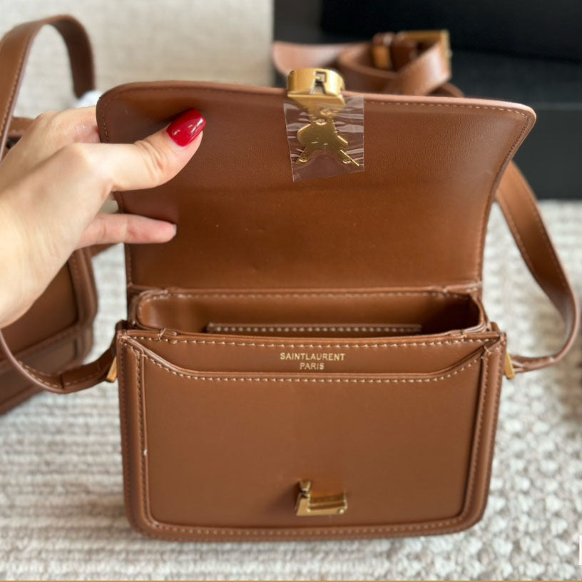 YS Toothpick pattern Box leather bag fb0424091025