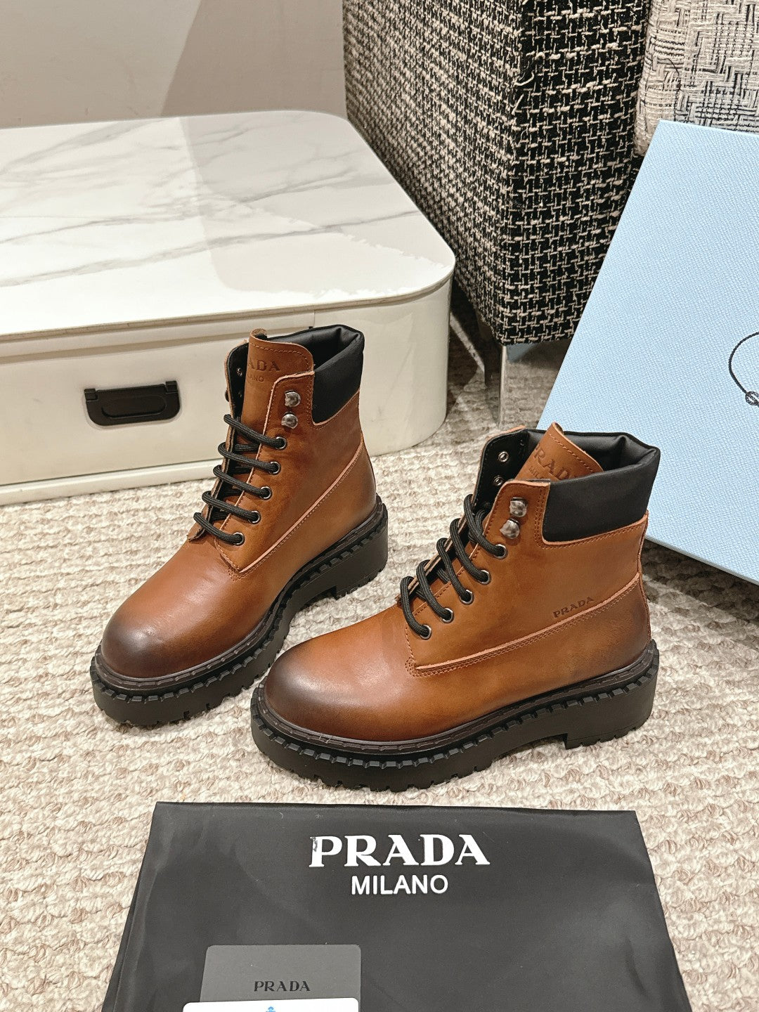 P retro color polished martin boots 0724111206