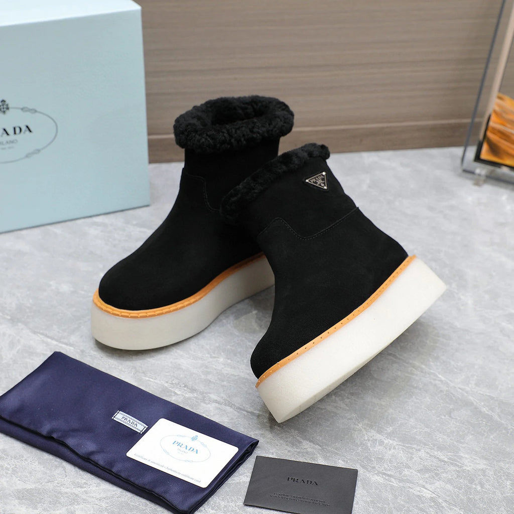 New versatile thick soled wool boots 1024110107