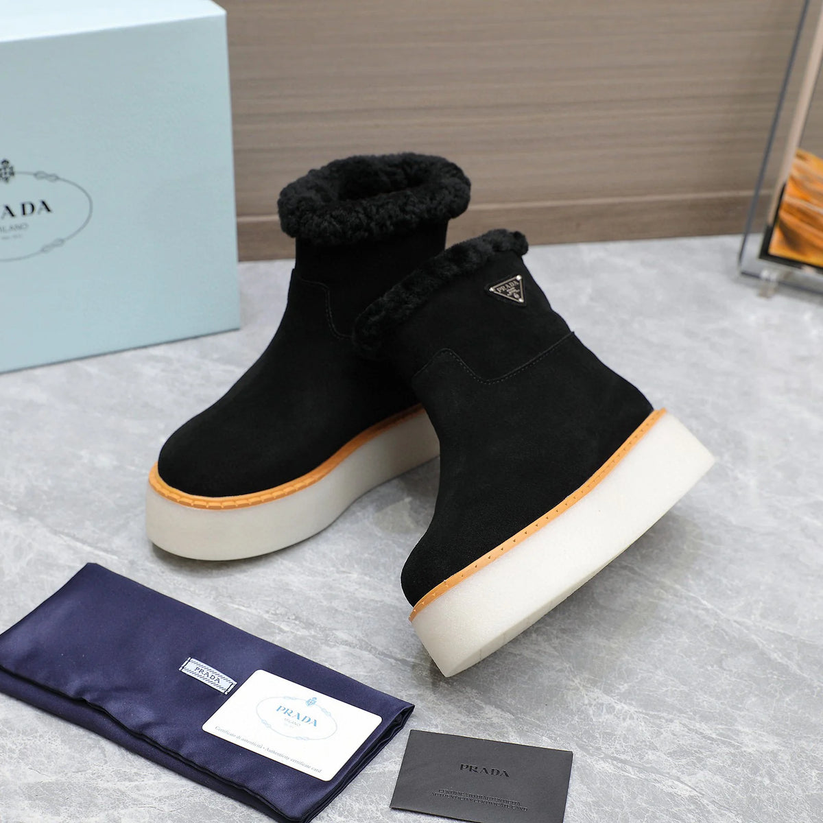 New versatile thick soled wool boots 1024110107