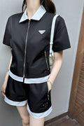 P fashion short-sleeved and shorts set 0725052812