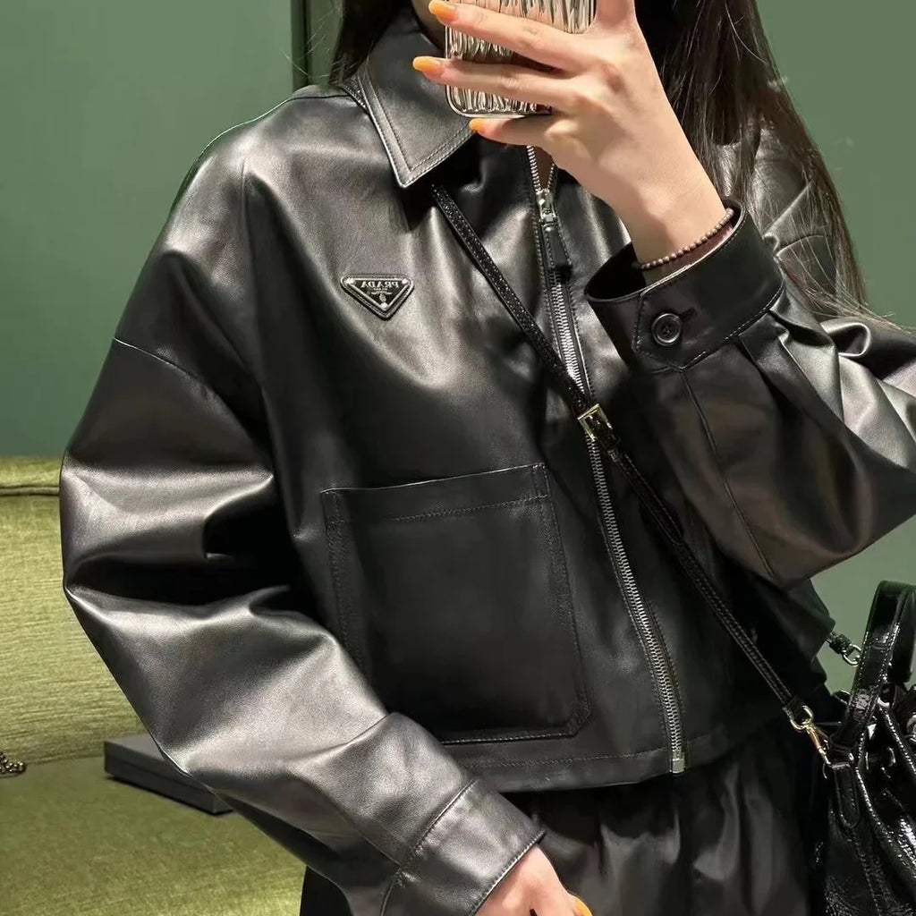 New fashion casual leather jacket 1024102123
